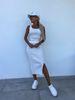 New Vest Short Skirt Set Solid Color Slim Top Slit Skirt Women's Two-piece Set_ecoleips.com