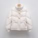 Bitter Winter Siyu New Short Loose Corduroy Bread Jacket Jacket Stand-up Collar Horn Buckle Down Jacket Women_ecoleips.com