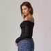 Cross-border European And American Clothing Tops, T-shirts, Off-shoulder Pure Desire Long-sleeve Milk Silk Base Shirt,_ecoleips.com