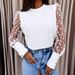 Women's Clothing Solid Color Mesh Splicing Long Sleeve T-Shirt Spring Summer Fashion Top American Style_ecoleips.com