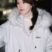 girl 2025 New Winter Women's Down Parka With Large Fur Collar, Loose Fit, Slimming Short Thickened Workwear Cotton Jacket_ecoleips.com