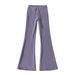 Aria Basics European Style Women's Flared Fashionable And Versatile, Loose Fit, Drawstring, Low-waist Yoga Sports Pants, American_ecoleips.com