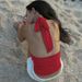 European And American INS Style 2025 Summer New Fashion Versatile Solid Color Halter V-Neck Backless Slim Fit Camisole_ecoleips.com