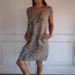 Women's Round-Neck, Loose-Fitting, Short-Sleeved, Printed Dress With Pockets_ecoleips.com