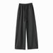 Luxury Acetate-Wool Blend Wide-Leg Pants – Winter-Ready Flared Trousers With Fleece Lining & Anti-Wrinkle Tech | Office-to-Apres-Ski Versatility_ecoleips.com