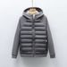 Pinghu Chixin Jacket New National Standard 90 Down Casual Patchwork Versatile Hooded Seamless Glued Men And Women_ecoleips.com