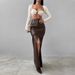 Verve Women's Clothing 2025 Design Sense Split Solid Color High Waist Simple Leather Slim Fit Midi Skirt_ecoleips.com