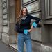 Women's Clothing Style Women's Faux Two-Piece Patchwork Knit Top Color Blocked Collar Slim Fit Striped Long Sleeves Elegant Commuter Base Layer_ecoleips.com