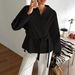 2025 New Cross-Border European And American Casual Vacation Lace-Up Long Sleeve Blazer Women's Autumn Winter_ecoleips.com