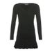 Manufacturer Export European And American Women's Fashion 2022 Autumn Winter New V-neck Pleated Slim Fit Ruffled Long_ecoleips.com