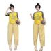 Women's Casual Outfit - Graphic Tee & Plaid Wide-Leg Pants Two-Piece Set Feather-Light Milk Silk Easy Coordination_ecoleips.com