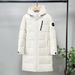 Unisex Long Down Coat With Hood - Windproof & Thermal Insulated Winter Jacket For Men & Women_ecoleips.com