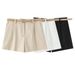 ZOEVA European And American Style 2026 New Fashion Temperament Women's Clothing With Belt Pleated Casual Shorts_ecoleips.com