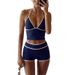 Women's Two-Piece Bikini Set – Adjustable Tied Design & Color-Blocked Style | High-Coverage & Comfortable Fit – Beach, Pool & Vacation Swimwear_ecoleips.com