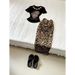 Pure Desire Style American Hot Girl Women Summer New Portrait T-shirt Leopard Print Skirt Two-piece Set_ecoleips.com