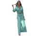 Women's Clothing Summer New Temperament Long Sleeved Tops Wide Leg Pants Fashionable Two Piece Suits For Women_ecoleips.com