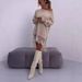 Women's Casual Loose Pullover Sweatshirt Lace Trim Slit Mid Length Fashion Autumn_ecoleips.com