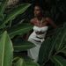 Summer Temperament White Hanging Neck Pleated Hollow Flower Slim Women's Elastic French Long Dress_ecoleips.com