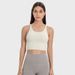 New Women's Yoga Bra With Wide Hem, Thin Straps, Openwork Crisscross Back, And Beautiful Back._ecoleips.com