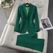 Women's Clothing Women's High-End Red Suit Jacket New Spring Autumn Fashionable Elegant Professional Blazer For Annual Meetings And Hosting_ecoleips.com