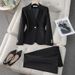 Women's Clothing Pink Suit Women's Spring And Autumn New Style High End Ol Temperament Professional Slim Commuter Suit_ecoleips.com