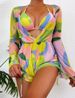 Women's Clothing Swimsuit One Piece Long Sleeved Mesh Cover Up Bikini Three Piece Swimsuit For Women_ecoleips.com