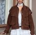 Women’s Autumn/Winter Suede Jacket – Wide Shoulder Long Sleeve Coat With Pockets | Stylish Casual & Formal Outerwear_ecoleips.com