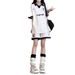 Dongdaemun Women's Korean Style Casual Sports Fashion Set Loose Short Sleeved Two Piece Set Trendy Running Shorts Summer 2024_ecoleips.com