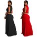 Women's Clothing Sleeveless Deep V Slit Dress New_ecoleips.com