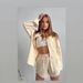 New Single-breasted Loose Long-sleeved Commuter Shirt Shorts Suit For Women_ecoleips.com