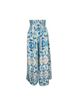 Women's High Waist Printed Wide-Leg Pants Ruched Design - Beach Vacation Casual & Commute Fashion Slim Fit Outfits_ecoleips.com