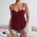 Summer Chiffon Lace Camisole Top for Women Sexy Casual Cross Border European American Fashion New_ecoleips.com