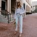 Women's Stretch Denim Straight Leg Pants Spring European American Style_ecoleips.com