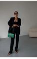 ZOEVA Black Blazer Women's Spring And Autumn New Korean Version Temperament Retro Loose Casual And Thin Small Suit_ecoleips.com