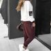 Trendy Color-Block Hoodie & Jogger Set – Oversized Streetwear Loungewear For Women (White, S-3XL)_ecoleips.com