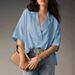 2026 European And American Foreign Trade Women's Summer New Short-sleeved Turn-down Collar Casual Loose Top Solid_ecoleips.com