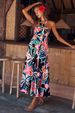 Independent Website Cross-border European And American 2026 Summer Dress, Halter Neck, Sleeveless, Printed A-line_ecoleips.com