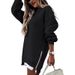 Women's Fashion Zip-Up Hoodie With Contrast Side Panels - Fall Winter Casual Pullover Sweatshirt For Everyday Wear_ecoleips.com