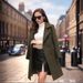 Women's Clothing Slim Fit Fashion Temperament Waist Woolen Coat Women's Woolen Coat_ecoleips.com