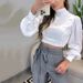 Women's Clothing summer new temperament slim fitting puff sleeve top design drawstring suit pants suit for women_ecoleips.com