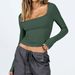 Women's Sexy Long Sleeve Sweater T-Shirt U-Neck Top with Tights - Trendy Casual Fashion_ecoleips.com