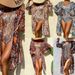 Women's Clothing Retro Gold Foil One Piece Bikini Swimsuit Long Sleeved Cover Up Hot Spring Swimsuit Women's_ecoleips.com