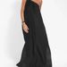 Women's Clothing Fashion Oblique Shoulder Asymmetric Slit Dress_ecoleips.com