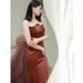 Elegant Mermaid Style Strapless Evening Gown with Short Train for Women New 2026 Toast Dress Sophisticated Engagements_ecoleips.com