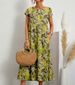 Women's Clothing Women's Cotton Linen Dress Sleeveless Round Neck Printed Design Loose Fit Summer Fashion Available In All Colors And Sizes_ecoleips.com