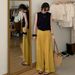 ZOEVA Ice Silk Apricot Color Cross Knit Sweater Women's Summer Camisole Women's Design Sense Open-back Foreign Style Slimming Sleeveless Top_ecoleips.com