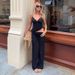 Women's Sleeveless Camisole V Neck Vest Slim Fit Trousers Set Style Summer New Solid Color Sexy_ecoleips.com