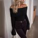 Women's Sexy One Shoulder Knitted Sweater - Backless Long Sleeve Slim Fit Pullover For Evening & Party, Fashion Trend_ecoleips.com