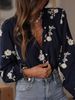 K New Women's Long Sleeve Embroidered Fashion Shirt Top_ecoleips.com