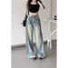 Retro High-Waisted Straight Leg Jeans for Women Loose Fitting Floor Length Spring/Autumn 2026 Style High Street Niche_ecoleips.com
